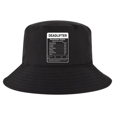 Deadlifter Nutrition Facts Graphic Sarcastic Great Gift Cool Comfort Performance Bucket Hat