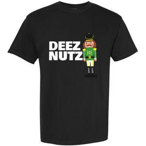 Deez Nuts Funny Christmas Nutcracker Deez Nuts Garment-Dyed Heavyweight T-Shirt