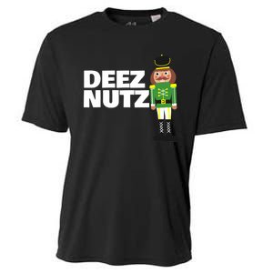 Deez Nuts Funny Christmas Nutcracker Deez Nuts Cooling Performance Crew T-Shirt