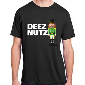 Deez Nuts Funny Christmas Nutcracker Deez Nuts Adult ChromaSoft Performance T-Shirt