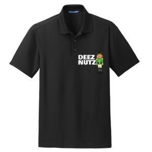 Deez Nuts Funny Christmas Nutcracker Deez Nuts Dry Zone Grid Polo