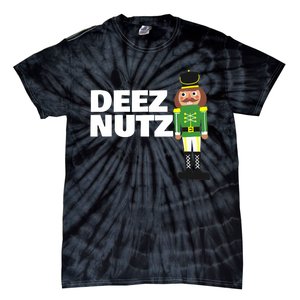 Deez Nuts Funny Christmas Nutcracker Deez Nuts Tie-Dye T-Shirt