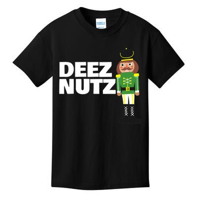 Deez Nuts Funny Christmas Nutcracker Deez Nuts Kids T-Shirt