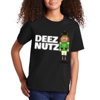 Deez Nuts Funny Christmas Nutcracker Deez Nuts Kids T-Shirt