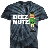 Deez Nuts Funny Christmas Nutcracker Deez Nuts Kids Tie-Dye T-Shirt