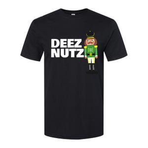 Deez Nuts Funny Christmas Nutcracker Deez Nuts Softstyle CVC T-Shirt