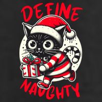 Define Naughty Funny Naughty Cat Christmas Adult Drive Performance Visor