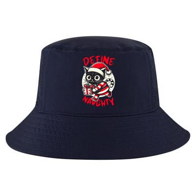 Define Naughty Funny Naughty Cat Christmas Cool Comfort Performance Bucket Hat