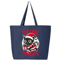 Define Naughty Funny Naughty Cat Christmas 25L Jumbo Tote