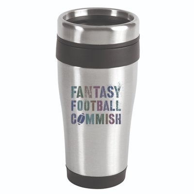 Drafting Night Fantasy Football Commish Dibs On Commissioner 16oz Travel Tumbler