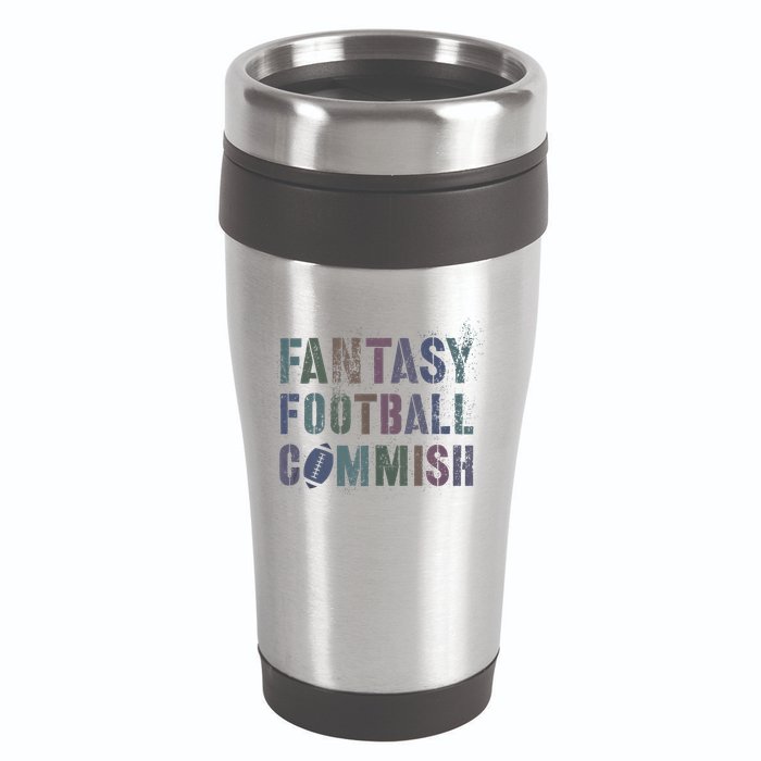 Drafting Night Fantasy Football Commish Dibs On Commissioner 16oz Travel Tumbler