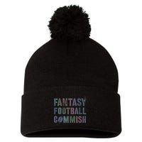 Drafting Night Fantasy Football Commish Dibs On Commissioner Pom Pom 12in Knit Beanie