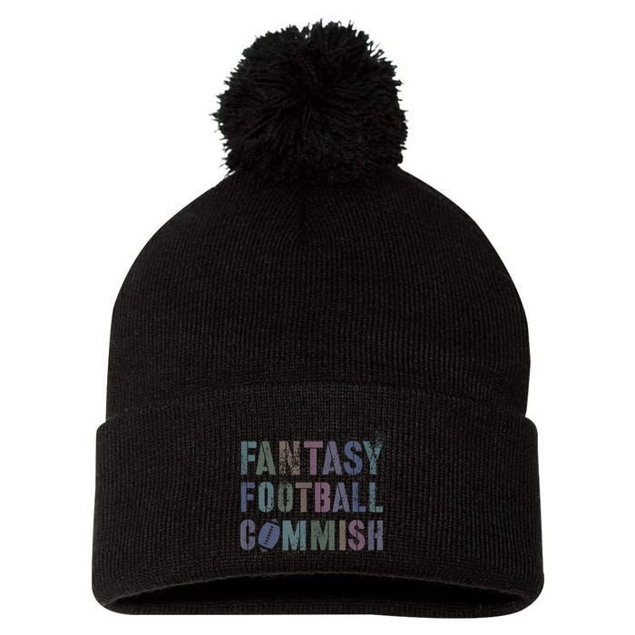 Drafting Night Fantasy Football Commish Dibs On Commissioner Pom Pom 12in Knit Beanie
