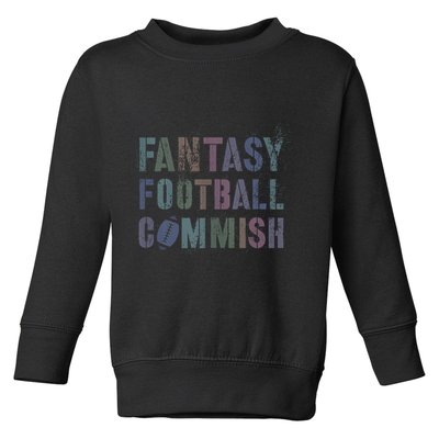Drafting Night Fantasy Football Commish Dibs On Commissioner Toddler Sweatshirt