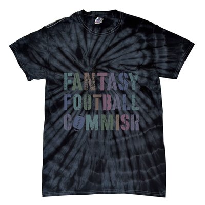 Drafting Night Fantasy Football Commish Dibs On Commissioner Tie-Dye T-Shirt