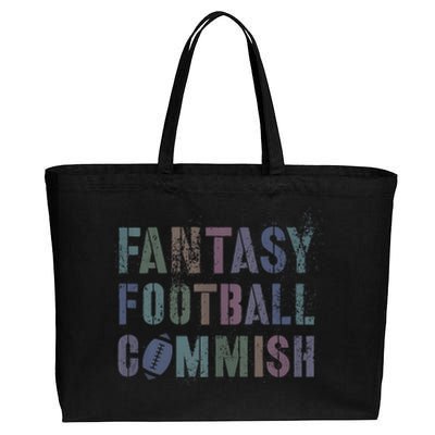 Drafting Night Fantasy Football Commish Dibs On Commissioner Cotton Canvas Jumbo Tote