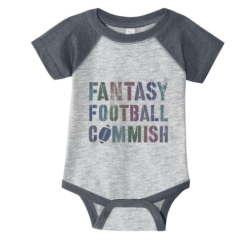 Drafting Night Fantasy Football Commish Dibs On Commissioner Infant Baby Jersey Bodysuit