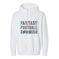 Drafting Night Fantasy Football Commish Dibs On Commissioner Garment-Dyed Fleece Hoodie