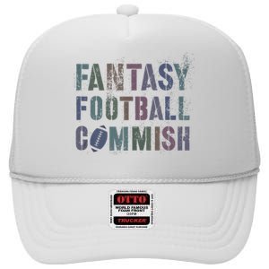 Drafting Night Fantasy Football Commish Dibs On Commissioner High Crown Mesh Back Trucker Hat