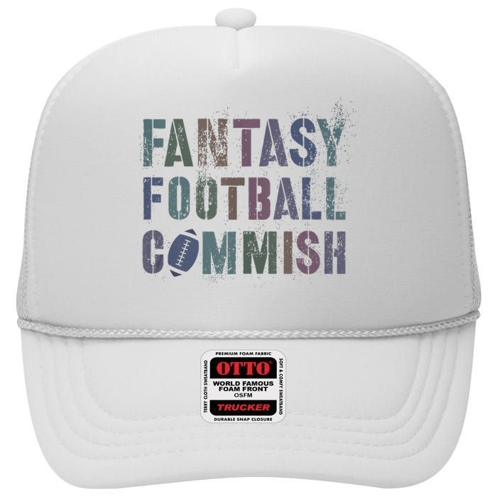 Drafting Night Fantasy Football Commish Dibs On Commissioner High Crown Mesh Back Trucker Hat