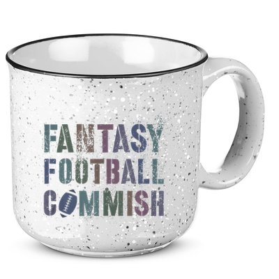 Drafting Night Fantasy Football Commish Dibs On Commissioner 15oz Campfire Ceramic Mug