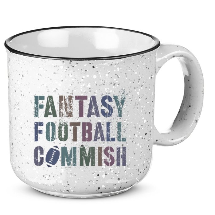 Drafting Night Fantasy Football Commish Dibs On Commissioner 15oz Campfire Ceramic Mug