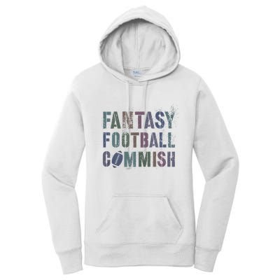 Drafting Night Fantasy Football Commish Dibs On Commissioner Women's Pullover Hoodie