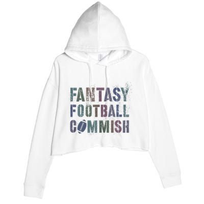 Drafting Night Fantasy Football Commish Dibs On Commissioner Crop Fleece Hoodie