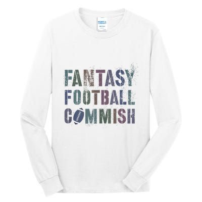 Drafting Night Fantasy Football Commish Dibs On Commissioner Tall Long Sleeve T-Shirt