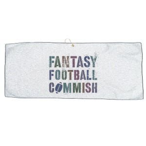 Drafting Night Fantasy Football Commish Dibs On Commissioner Large Microfiber Waffle Golf Towel