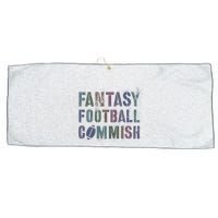 Drafting Night Fantasy Football Commish Dibs On Commissioner Large Microfiber Waffle Golf Towel