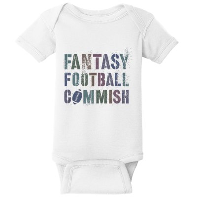 Drafting Night Fantasy Football Commish Dibs On Commissioner Baby Bodysuit