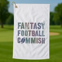 Drafting Night Fantasy Football Commish Dibs On Commissioner Golf Towel