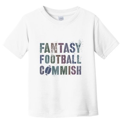 Drafting Night Fantasy Football Commish Dibs On Commissioner Toddler T-Shirt