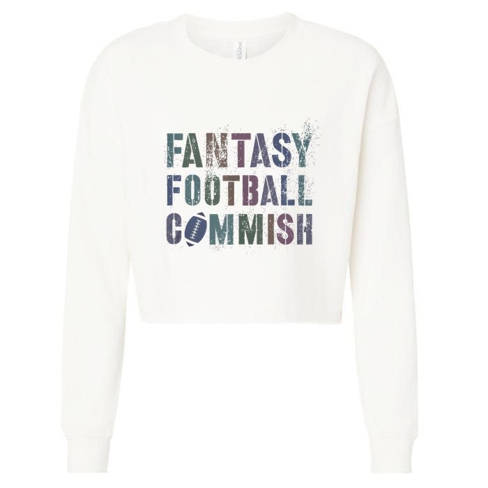 Drafting Night Fantasy Football Commish Dibs On Commissioner Cropped Pullover Crew