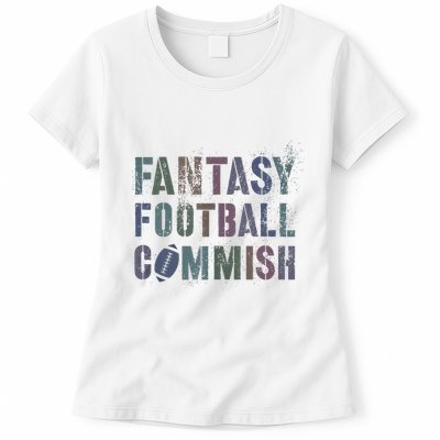 Drafting Night Fantasy Football Commish Dibs On Commissioner Womens T-Shirt
