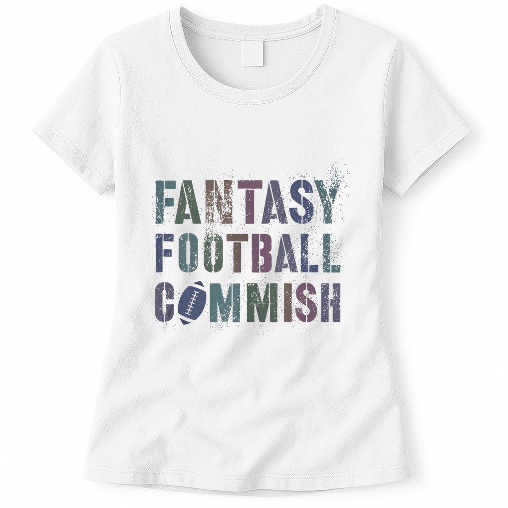 Drafting Night Fantasy Football Commish Dibs On Commissioner Womens T-Shirt