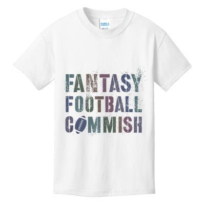 Drafting Night Fantasy Football Commish Dibs On Commissioner Kids T-Shirt