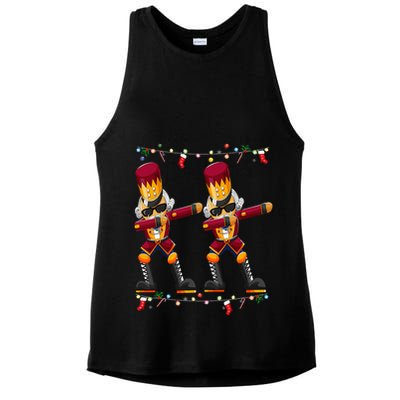 Dabbing Nutcracker Figure Christmas Nutcracker Ballet Ladies PosiCharge Tri-Blend Wicking Tank