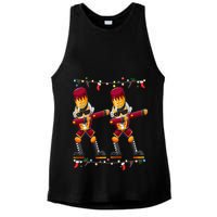 Dabbing Nutcracker Figure Christmas Nutcracker Ballet Ladies PosiCharge Tri-Blend Wicking Tank