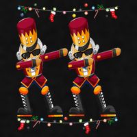 Dabbing Nutcracker Figure Christmas Nutcracker Ballet Ladies PosiCharge Tri-Blend Wicking Tank