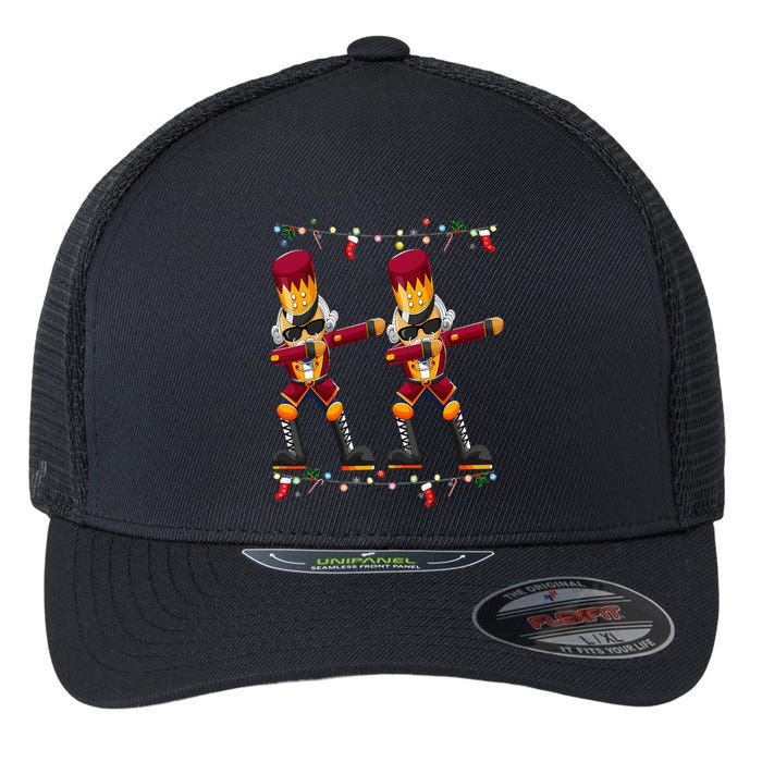 Dabbing Nutcracker Figure Christmas Nutcracker Ballet Flexfit Unipanel Trucker Cap