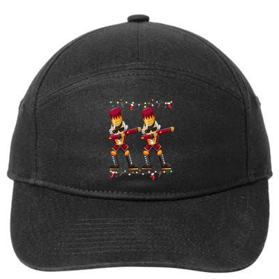 Dabbing Nutcracker Figure Christmas Nutcracker Ballet 7-Panel Snapback Hat