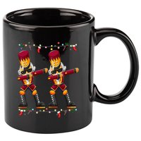 Dabbing Nutcracker Figure Christmas Nutcracker Ballet 11oz C Handle Ceramic Mug