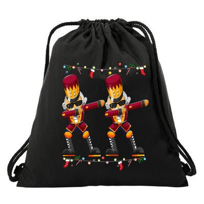 Dabbing Nutcracker Figure Christmas Nutcracker Ballet Drawstring Bag