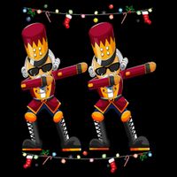 Dabbing Nutcracker Figure Christmas Nutcracker Ballet Youth Performance Sprint T-Shirt