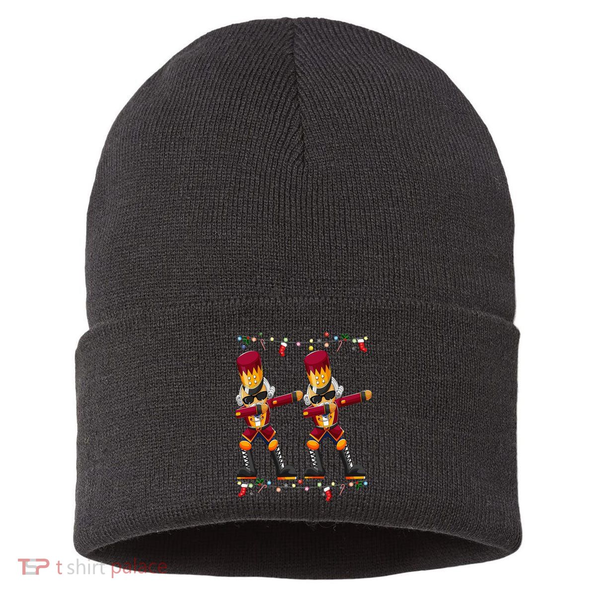 Dabbing Nutcracker Figure Christmas Nutcracker Ballet Sustainable Knit Beanie