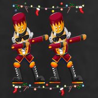 Dabbing Nutcracker Figure Christmas Nutcracker Ballet 25L Jumbo Tote
