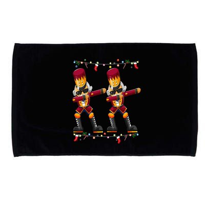 Dabbing Nutcracker Figure Christmas Nutcracker Ballet Microfiber Hand Towel
