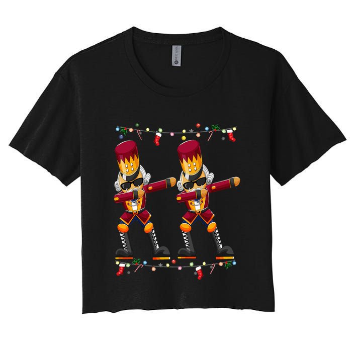 Dabbing Nutcracker Figure Christmas Nutcracker Ballet Crop Top
